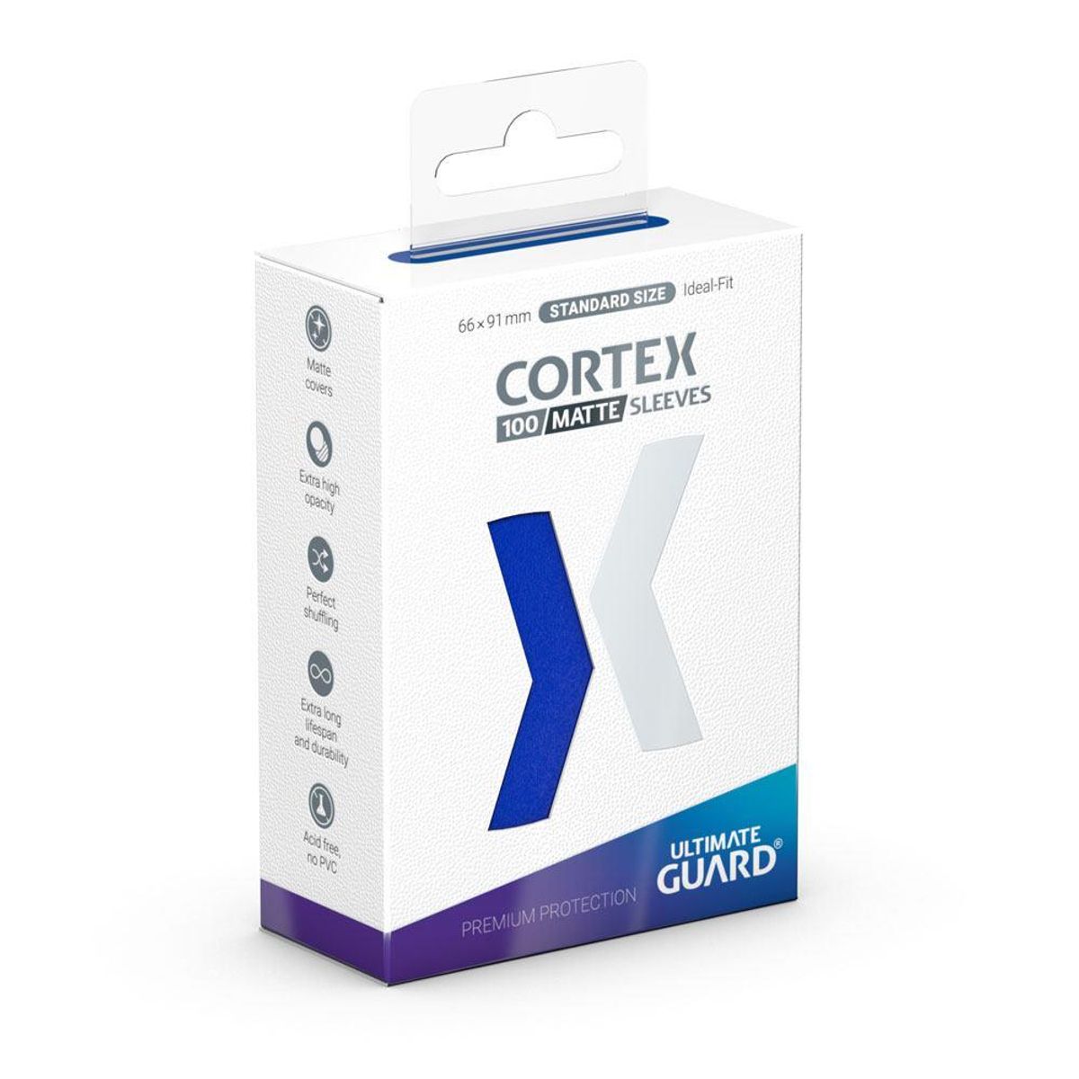 Ultimate Guard Cortex Matte Blue Sleeves (100)