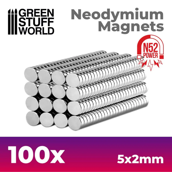 Hovedbilde GSW N52 Neodymium 5x2mm Magnets x 100
