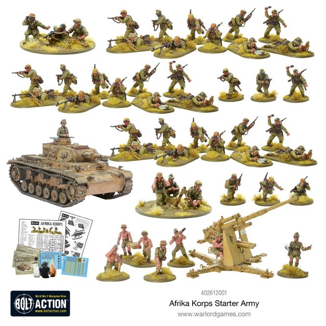 Hovedbilde German Afrika Korps Bolt Action Starter Army ...