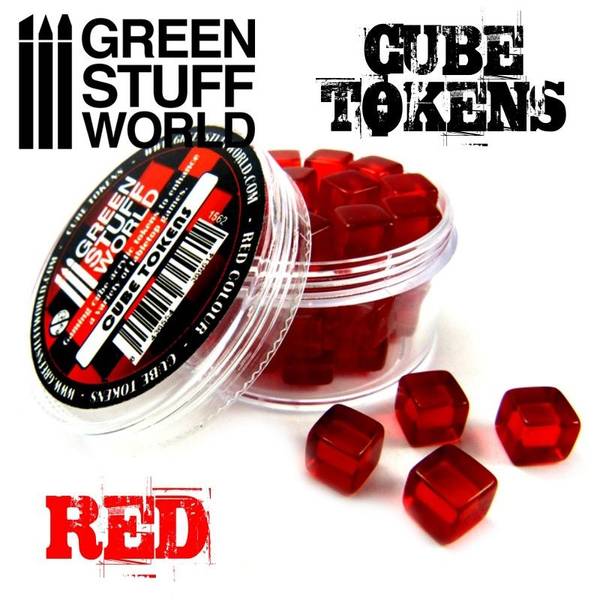 Hovedbilde GSW Cube Tokens Red (50)