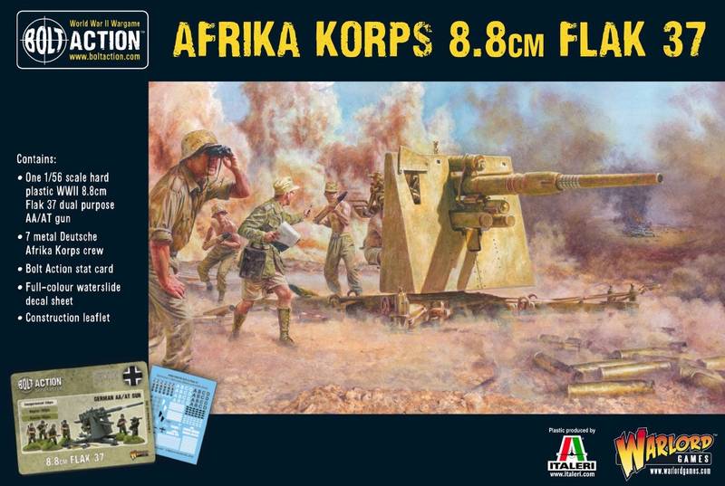 German Afrika Korps 8.8cm Flak 37 (Warlord)