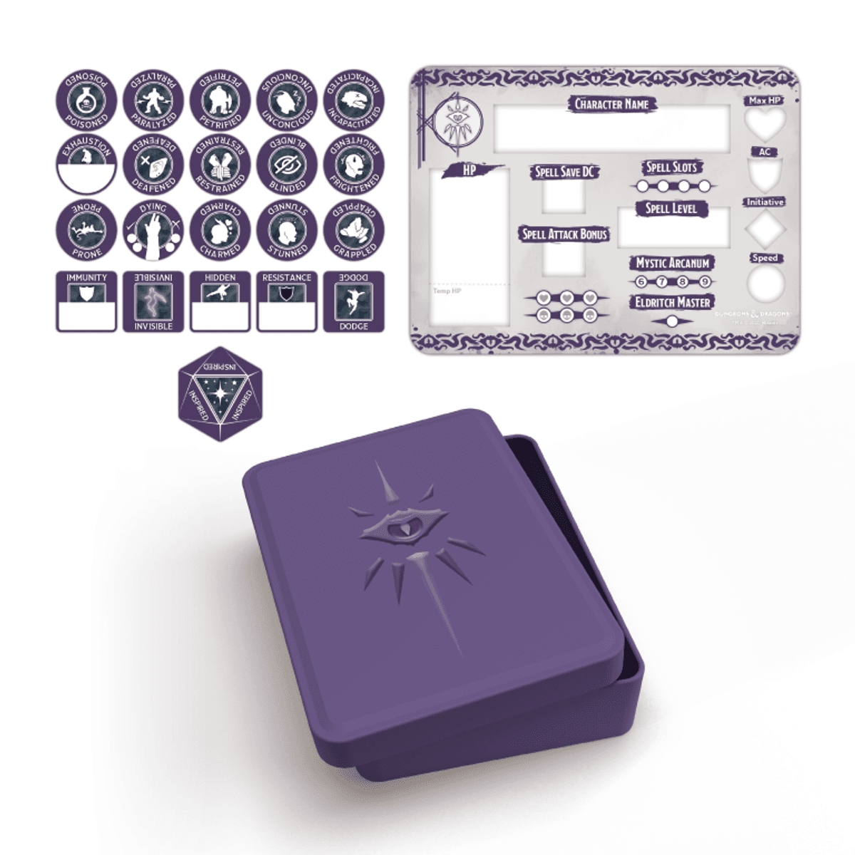 D&D Warlock Token Set Tin