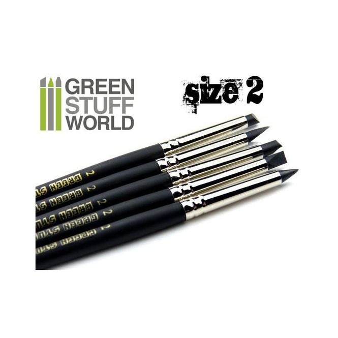 Hovedbilde GSW Silicone Shapers Firm Brushes Size 2 Black ...