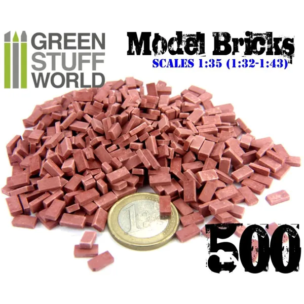 Hovedbilde GSW Model Bricks - Dark Red x 500