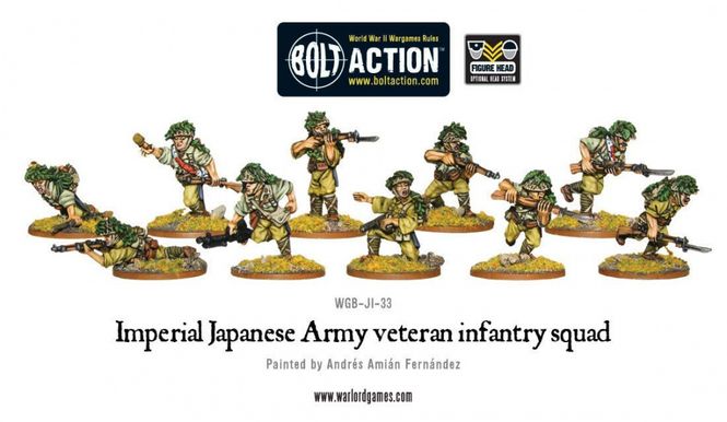 Hovedbilde Japanese Army Veteran Infantry Squad (Warlord)