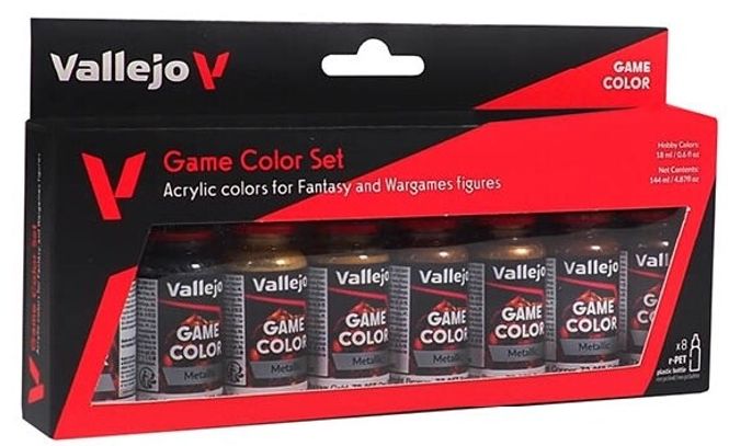 Hovedbilde Vallejo Game Color - Metallic Colors Paint Set 