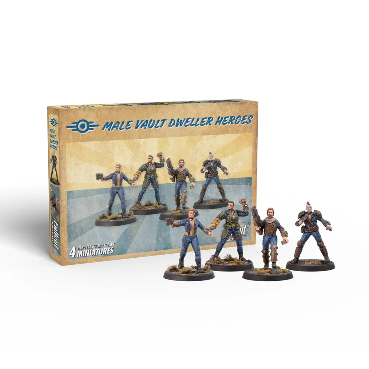 Fallout: Miniatures - Male Vault Dweller Heroes