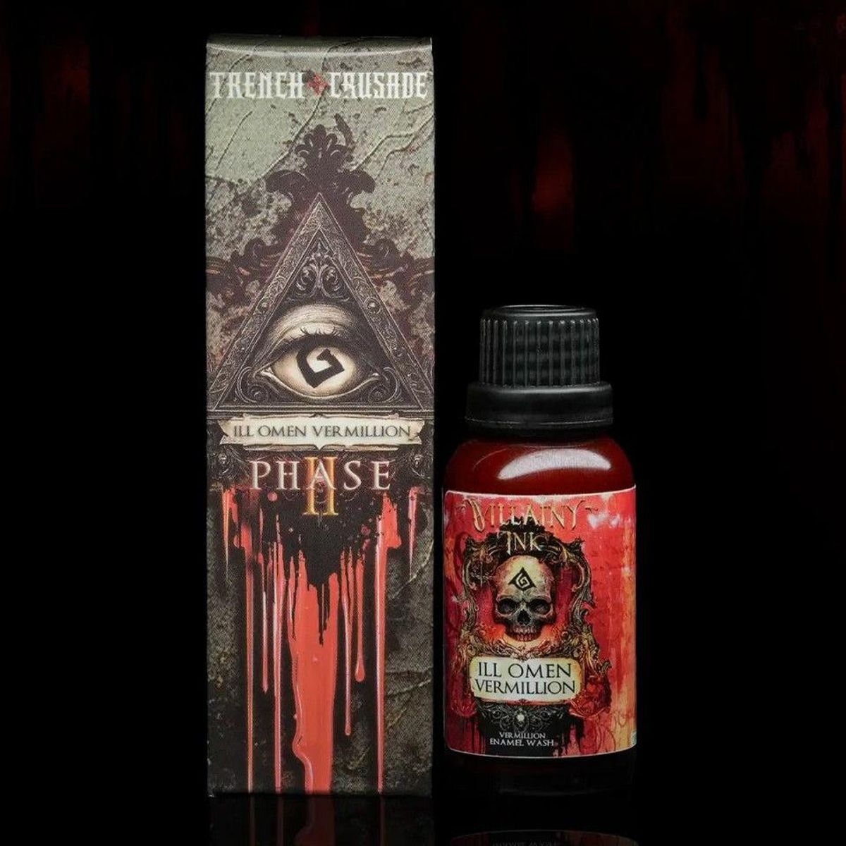 Villany Ink - Phase II Ill Omen Vermillion (30ml)