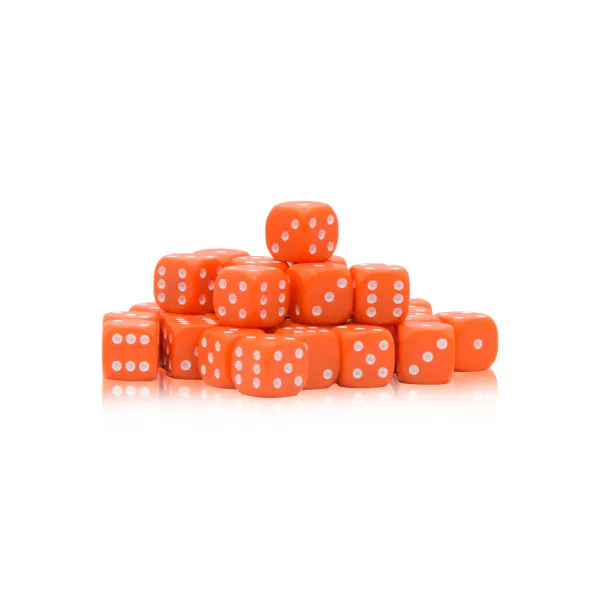 Hovedbilde 30 Orange 10mm D6 (Warlord)