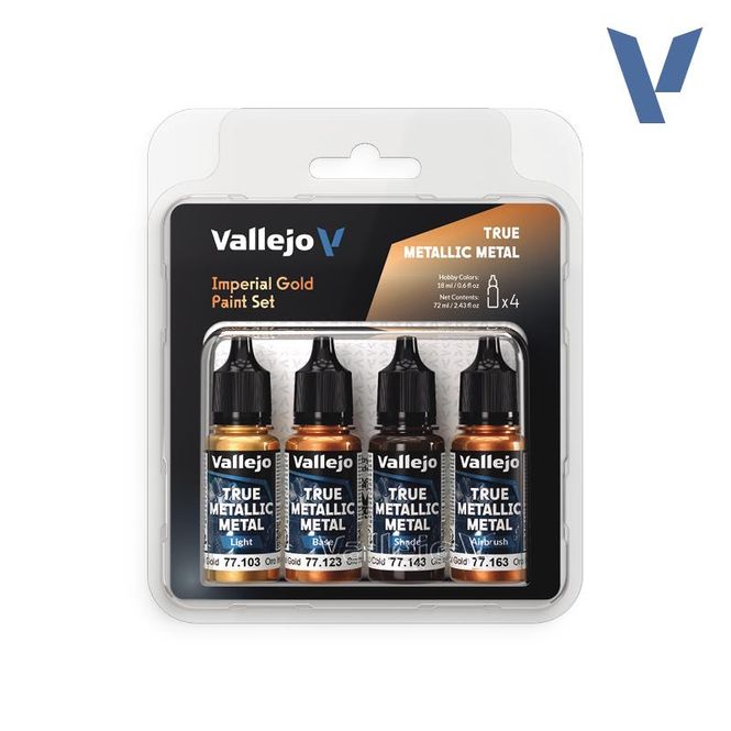 Hovedbilde Vallejo True Metallic Metal - Imperial Gold Paint ...