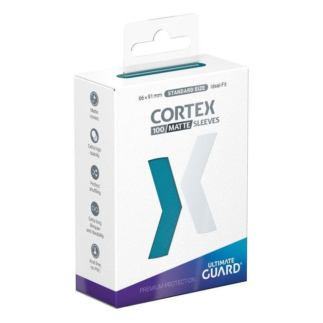Hovedbilde Ultimate Guard Cortex Matte Petrol Sleeves (100)