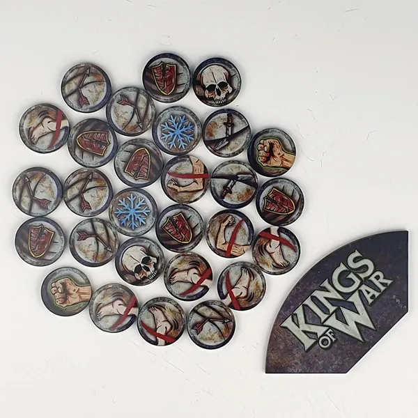 Hovedbilde Kings of War Game Token Set and Arc Template