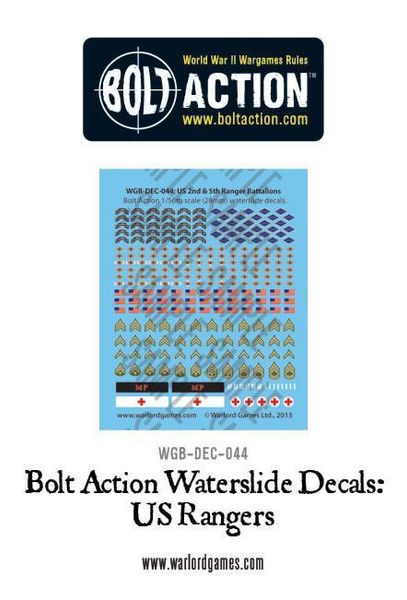 Hovedbilde WEB US Rangers Waterslide Decals (Warlord)