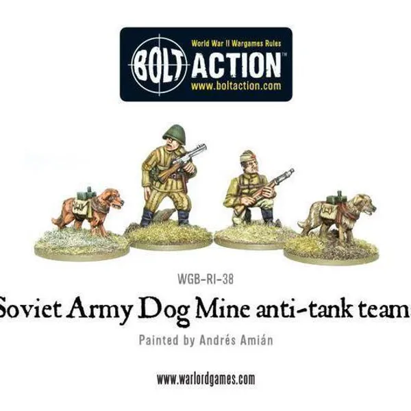 Hovedbilde Soviet Army Dog Mines Anti-tank Teams (Warlord)