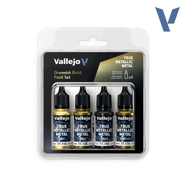 Hovedbilde Vallejo True Metallic Metal - Arcane Gold Paint ...