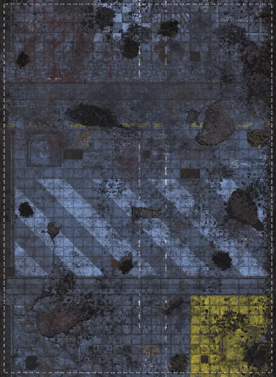 44x60 INCH GUIDE G-mat Cyberpunk (Gamemat.eu)