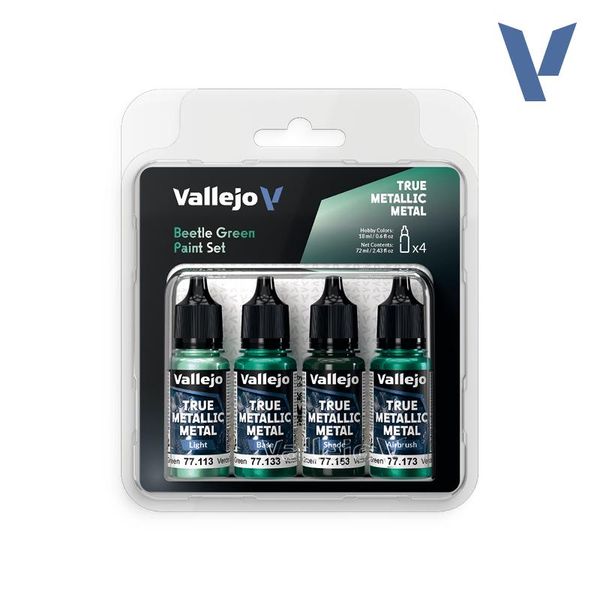 Hovedbilde Vallejo True Metallic Metal - Beetle Green Paint ...